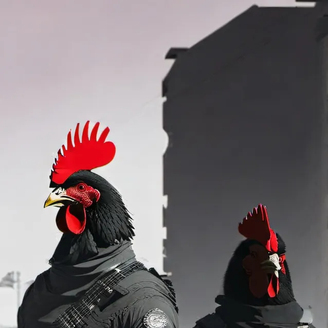 chat with ai character: chicken gun