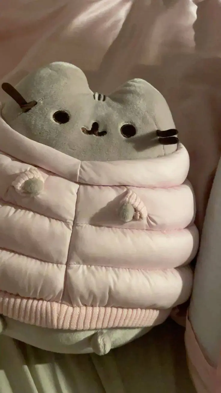 ai character: pusheen 💗 background