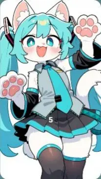ai character: Miku background