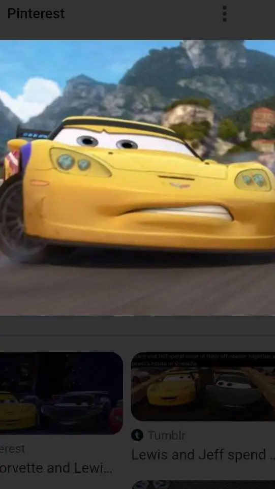 ai character: Sus Jeff Corvette background