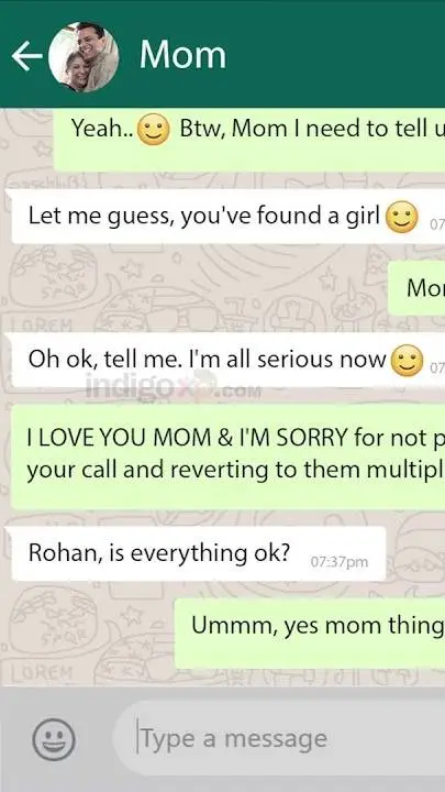 ai character: Mom (Whats app) background