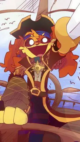 ai character: Capitán Døgday  background