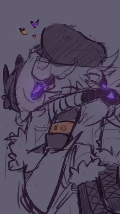 ai character: 💜💛💜💛💜💛 background