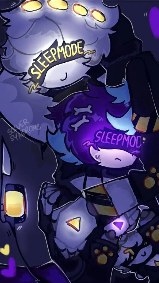 ai character: 💜N x Uzi💛 background