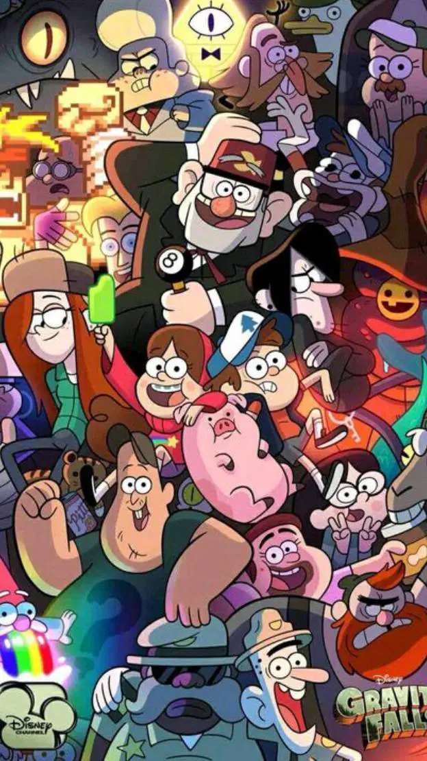 ai character: 👁️GRAVITY FALLS👁️ background