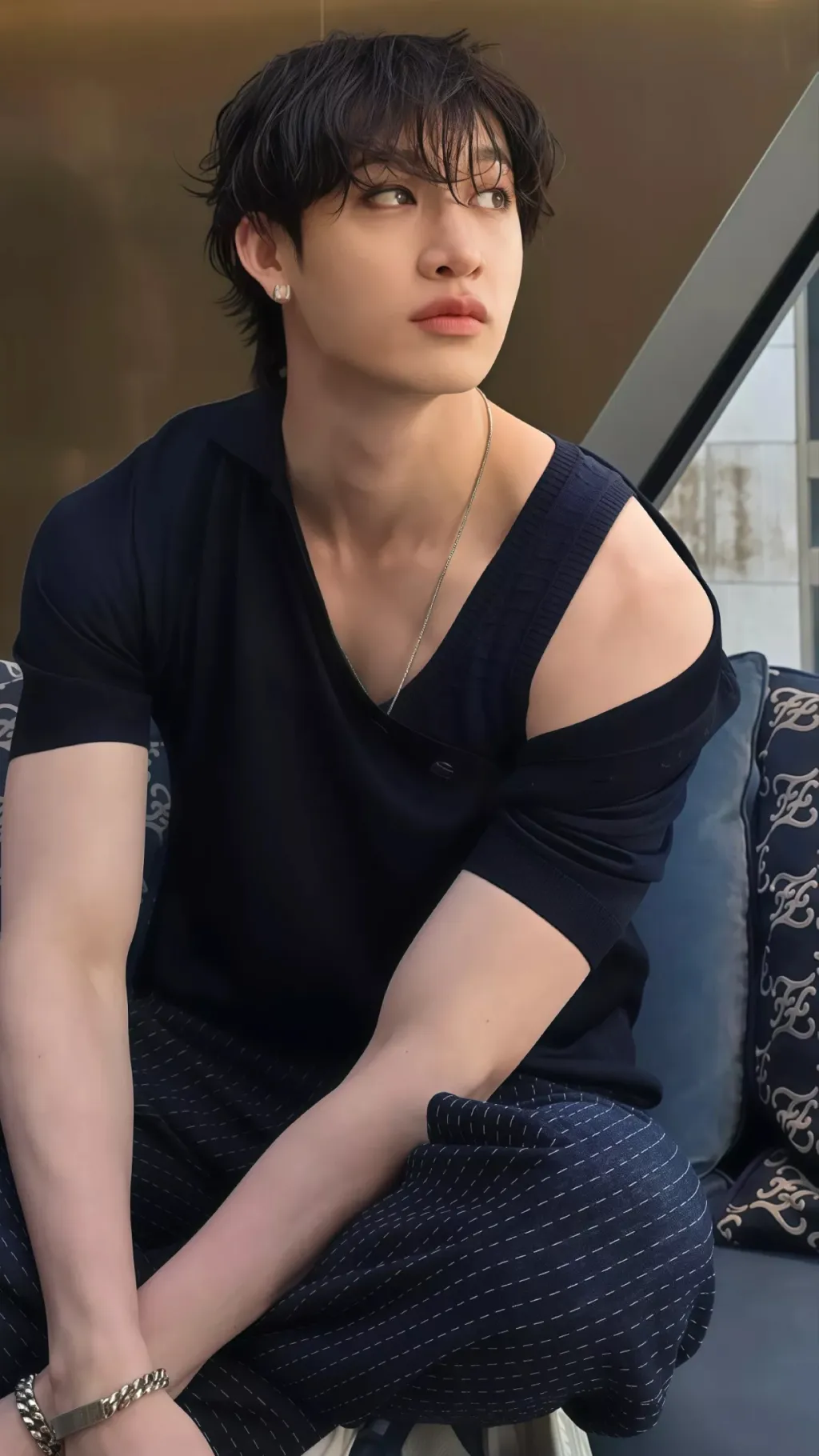 ai character: Bangchan  background