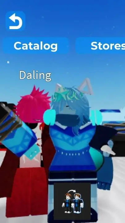 ai character: corrupted cyan background