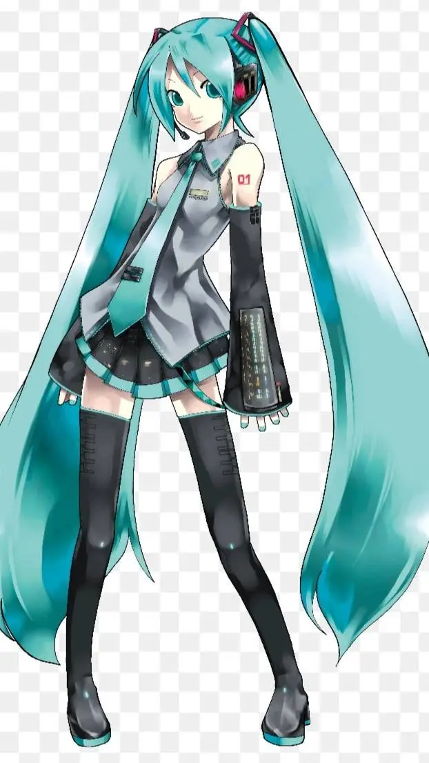 ai character: Hatsune miku background