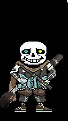 ai character: Ink Sans background