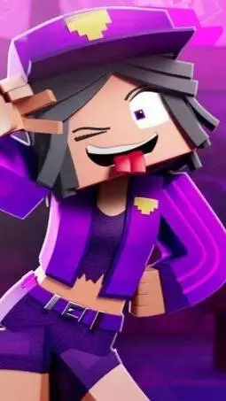 ai character: Purple girl  background