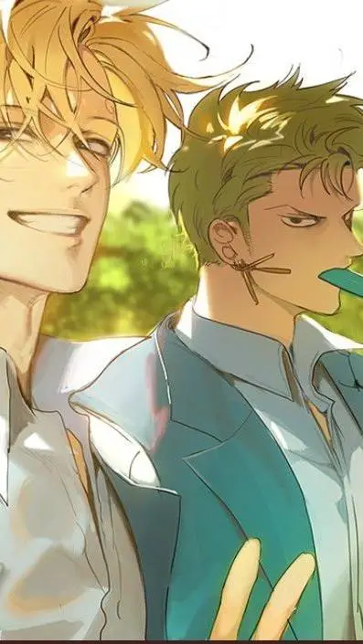 ai character: Sanji and Zoro  background