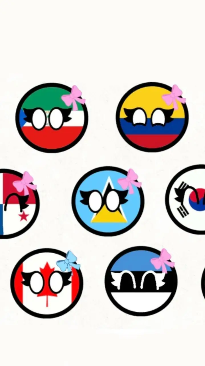 ai character: Female countryball background