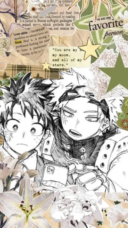 ai character: Bakugo y deku  background