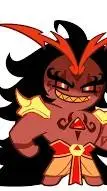 ai character: burning spice background