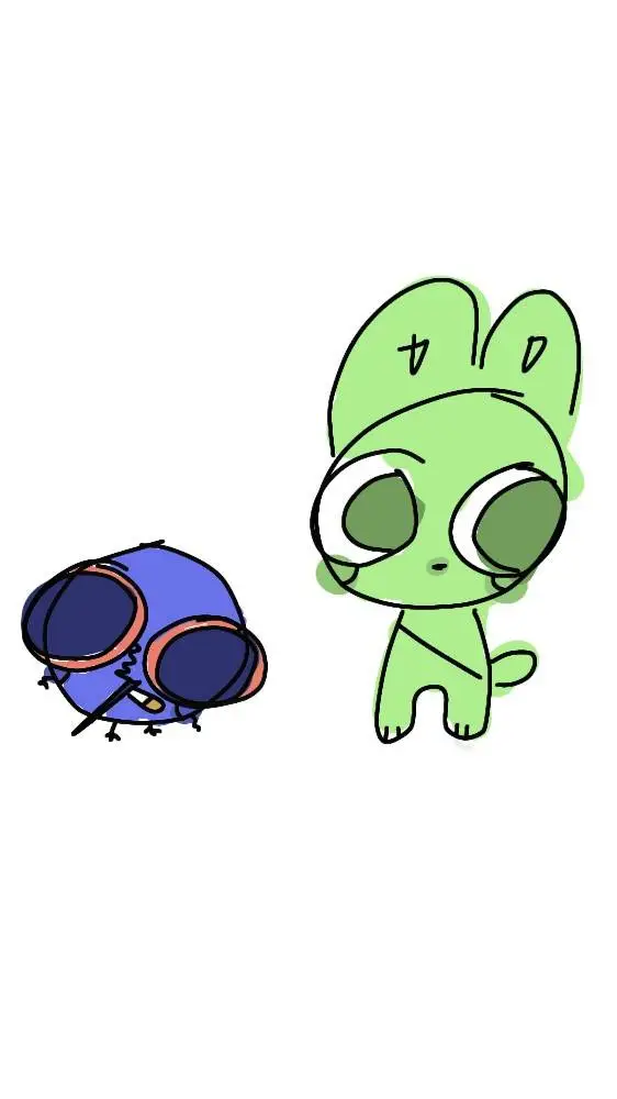 ai character: mintbunny background