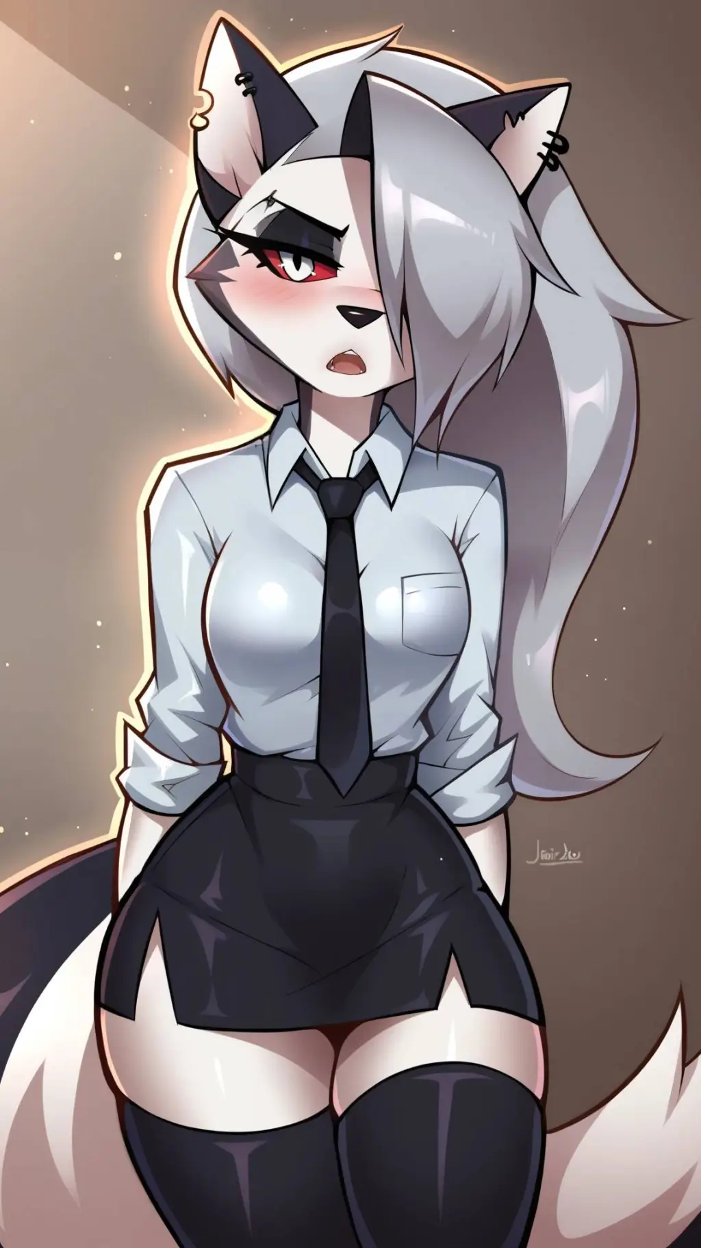 ai character: Loona(escuela) background