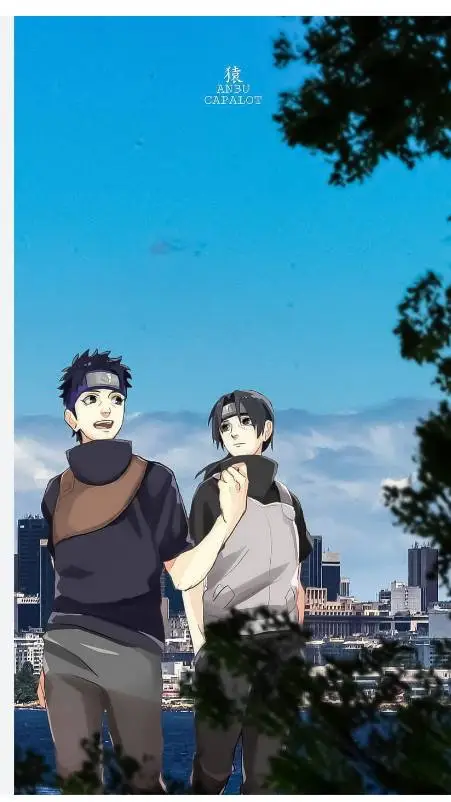 ai character: shisui et Itachi background