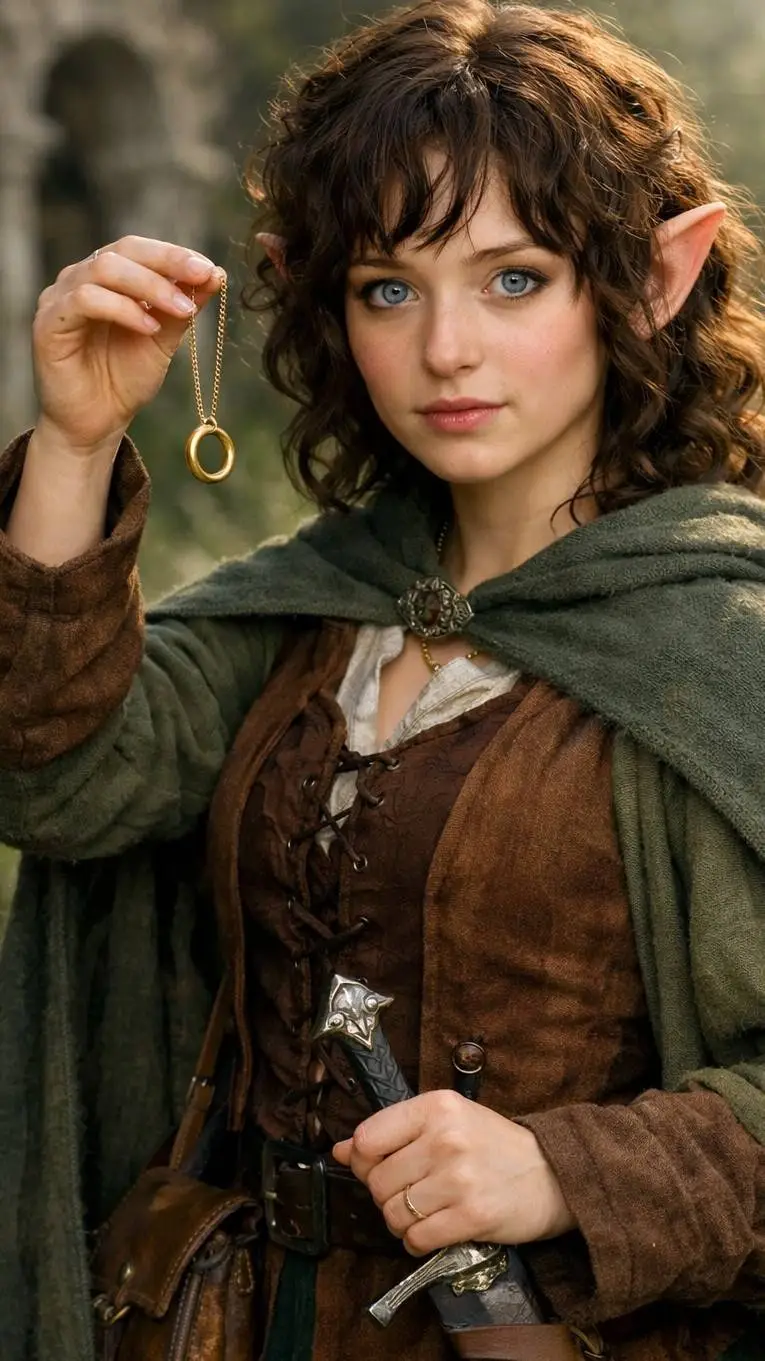 ai character: ⚜️ Señora Frodo ⚜️ background