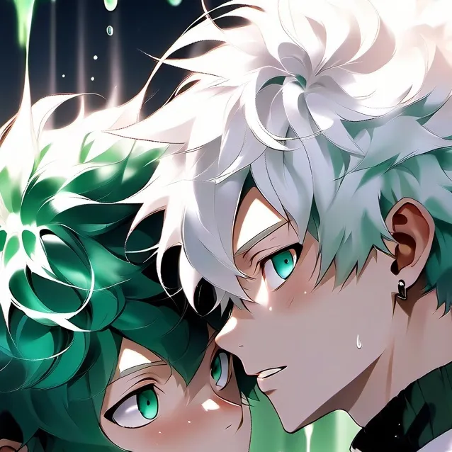 chat with ai character: bakugo y deku