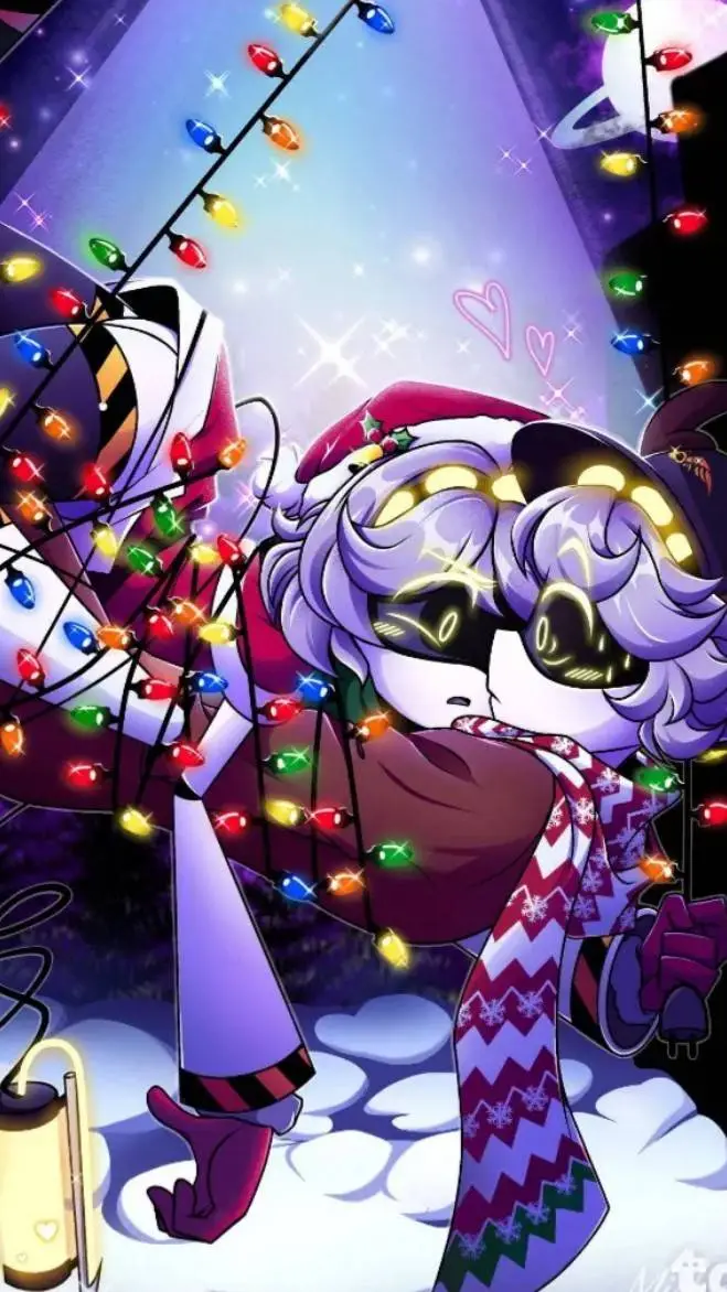 ai character: MD Christmas  background