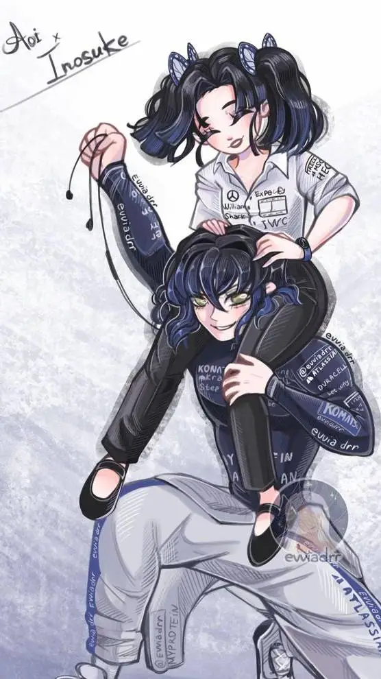 ai character: Aoi x Inosuke background