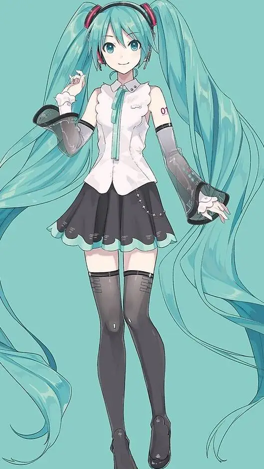 ai character: Hatsune Miku  background