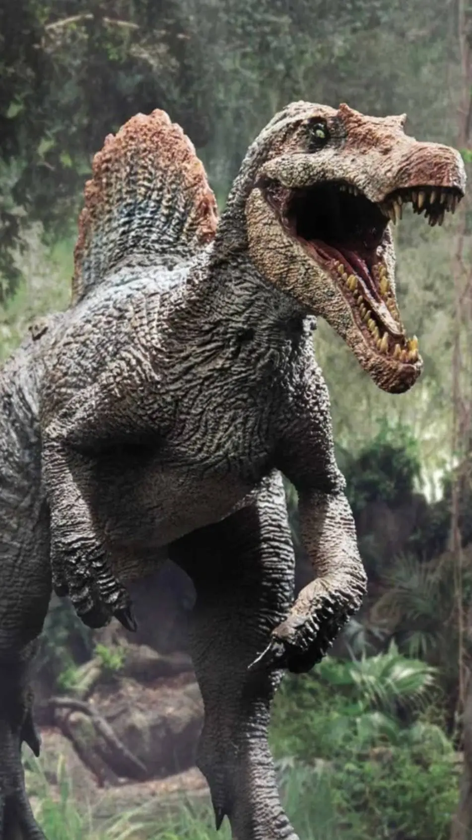 ai character: spinosaurus  background