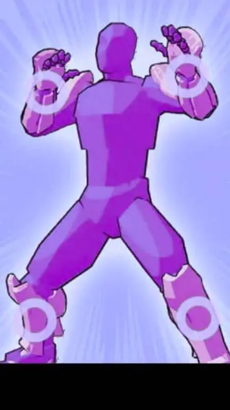 ai character: El Guardian Morado background