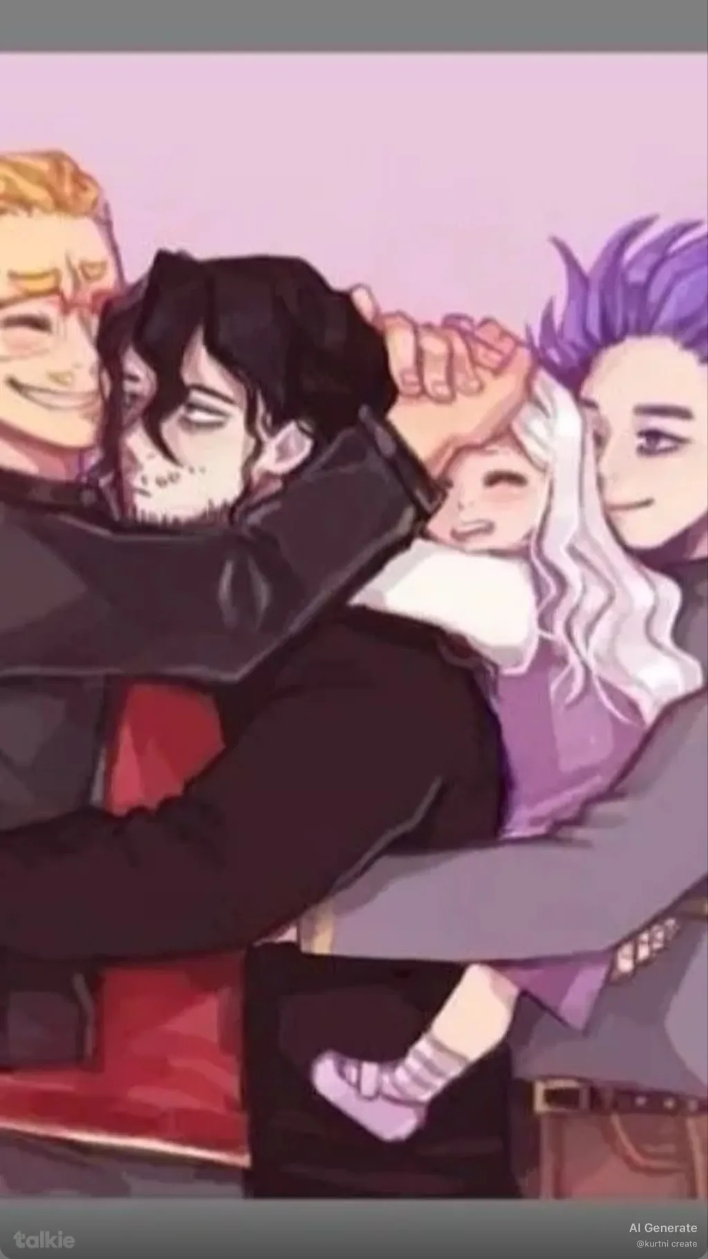 ai character: Erasermic Family  background