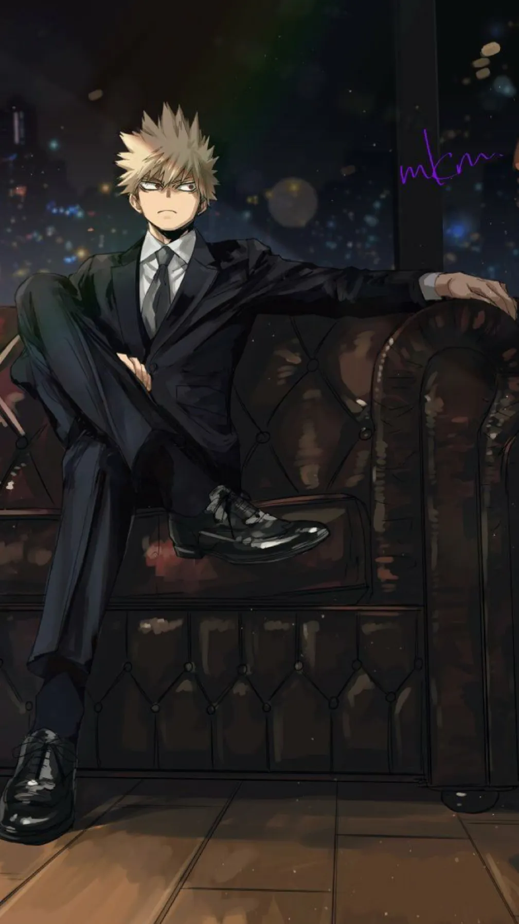 ai character: Bakugo~maid background