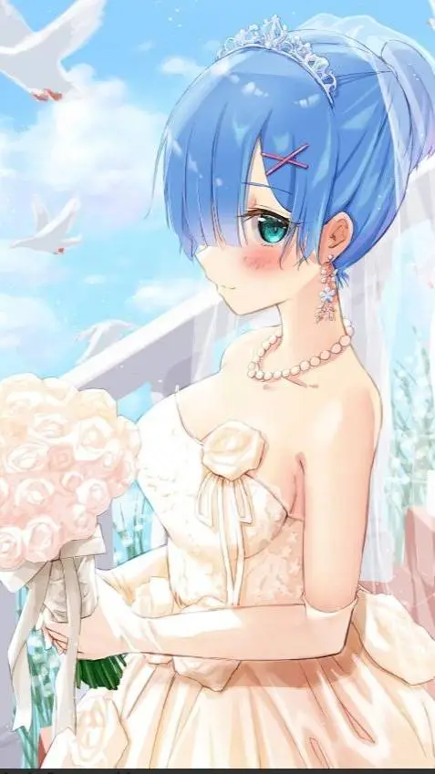 ai character: es rem tu esposa  background