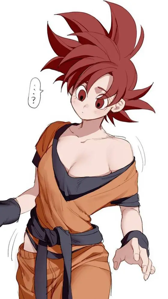 ai character: goku♀️ background