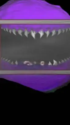 ai character: purple creppy  background