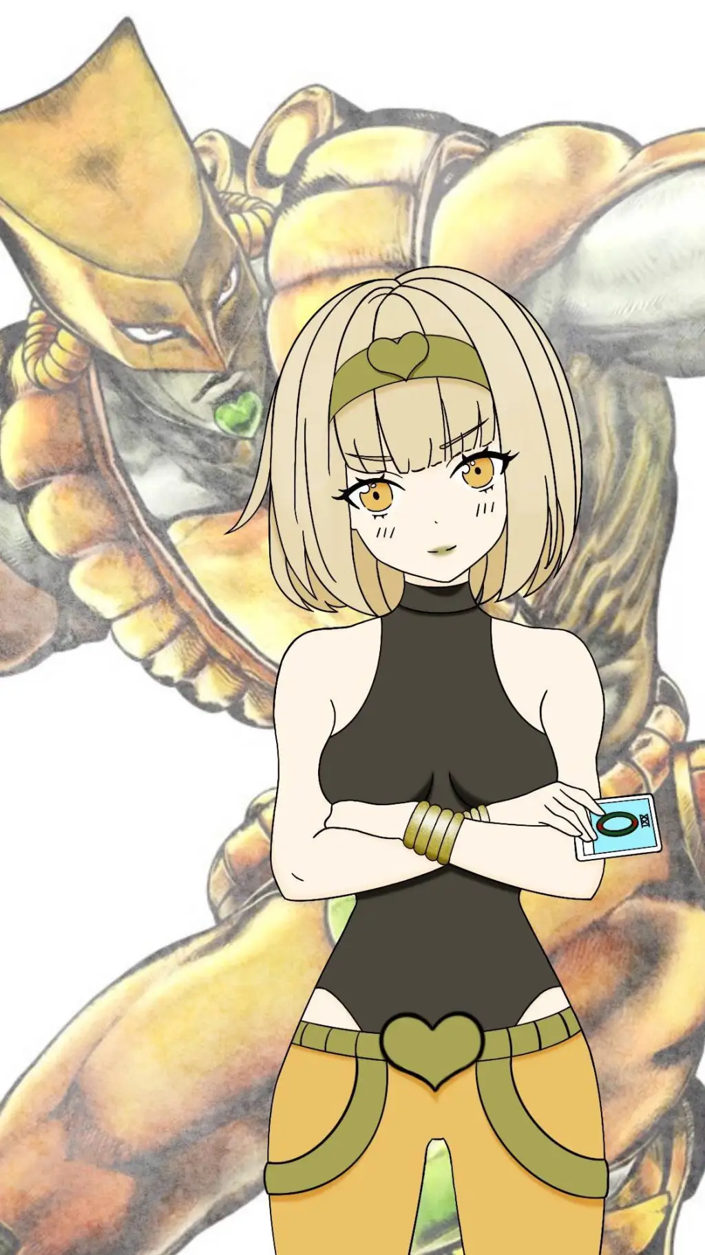 ai character: DIO femenino background