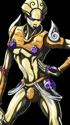 ai character: golden experen background