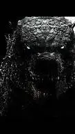 ai character: Godzilla  background
