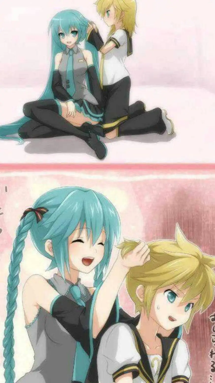 ai character: Miku x Len 2  background