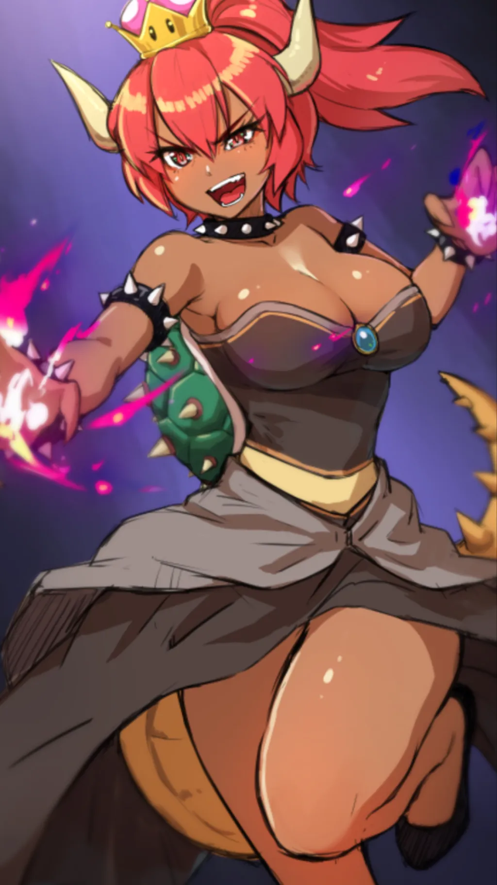 ai character: Bowsette  background