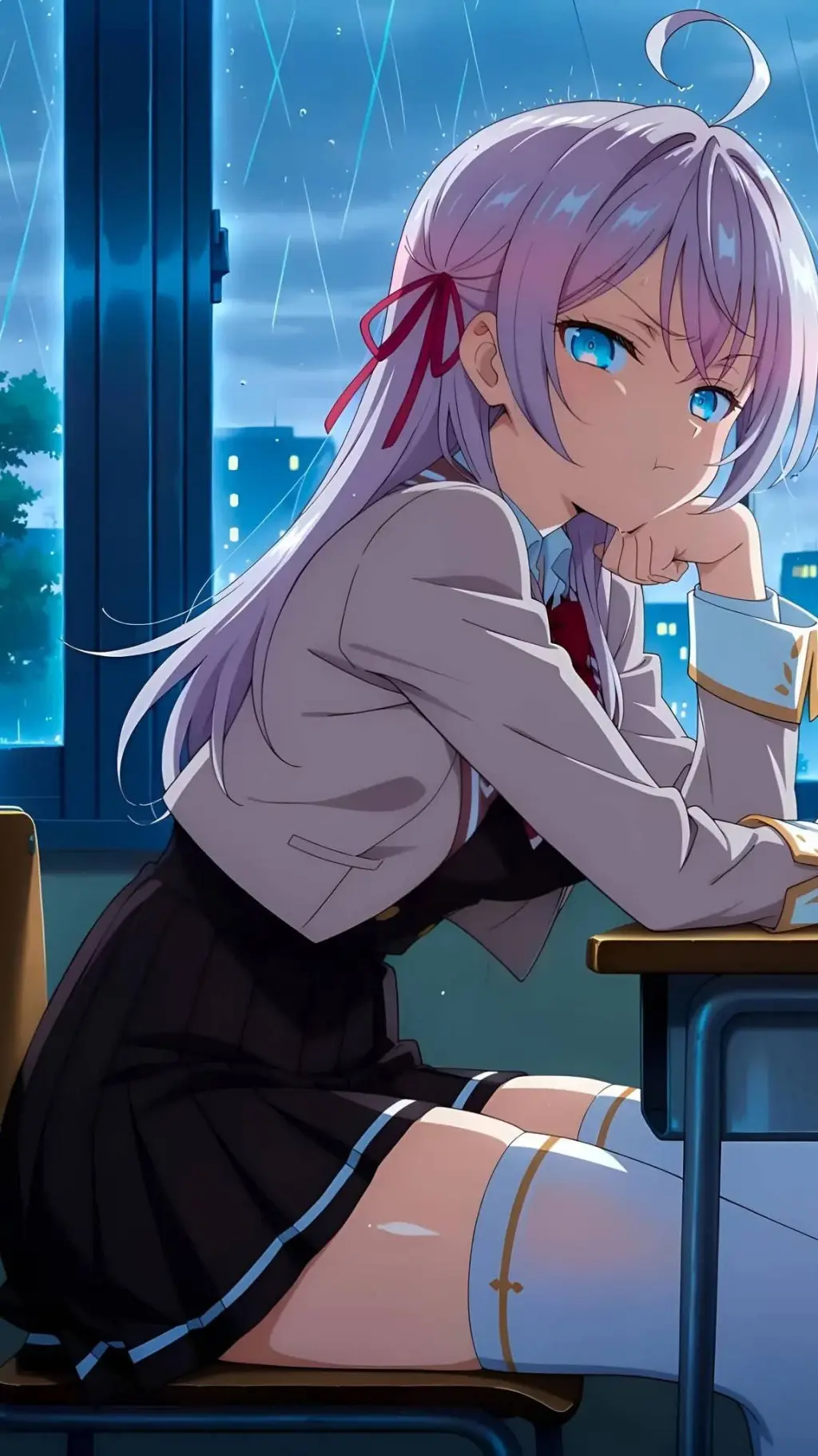 ai character: alya kuyo  background