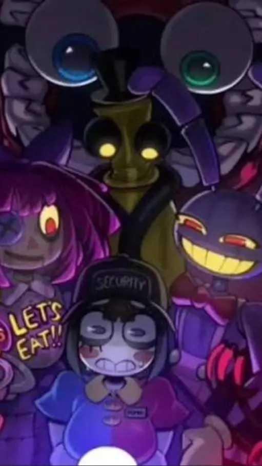 ai character: fnaf x TADC  background