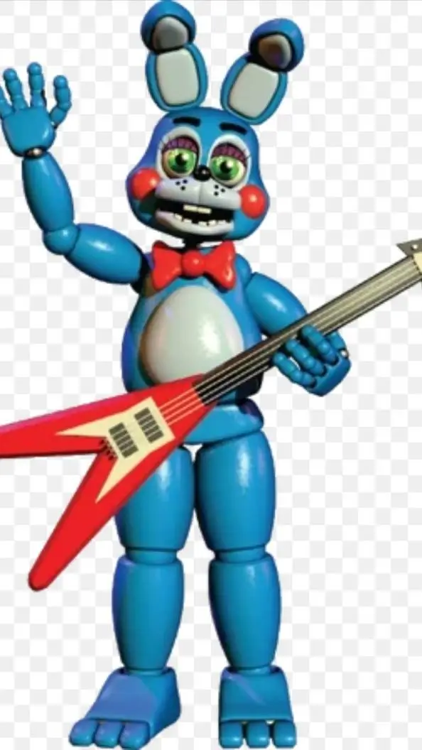 ai character: toy bonnie  background