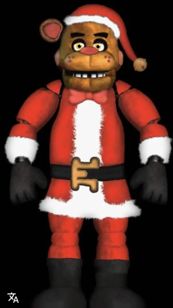 ai character: fnaf christmas background