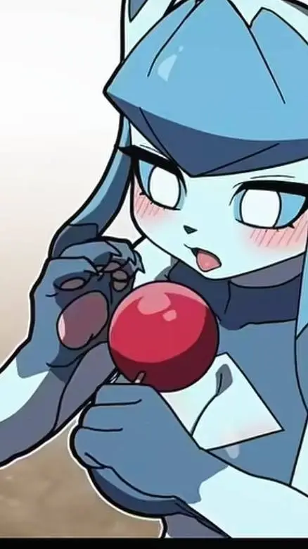 ai character: Fem glaceon background