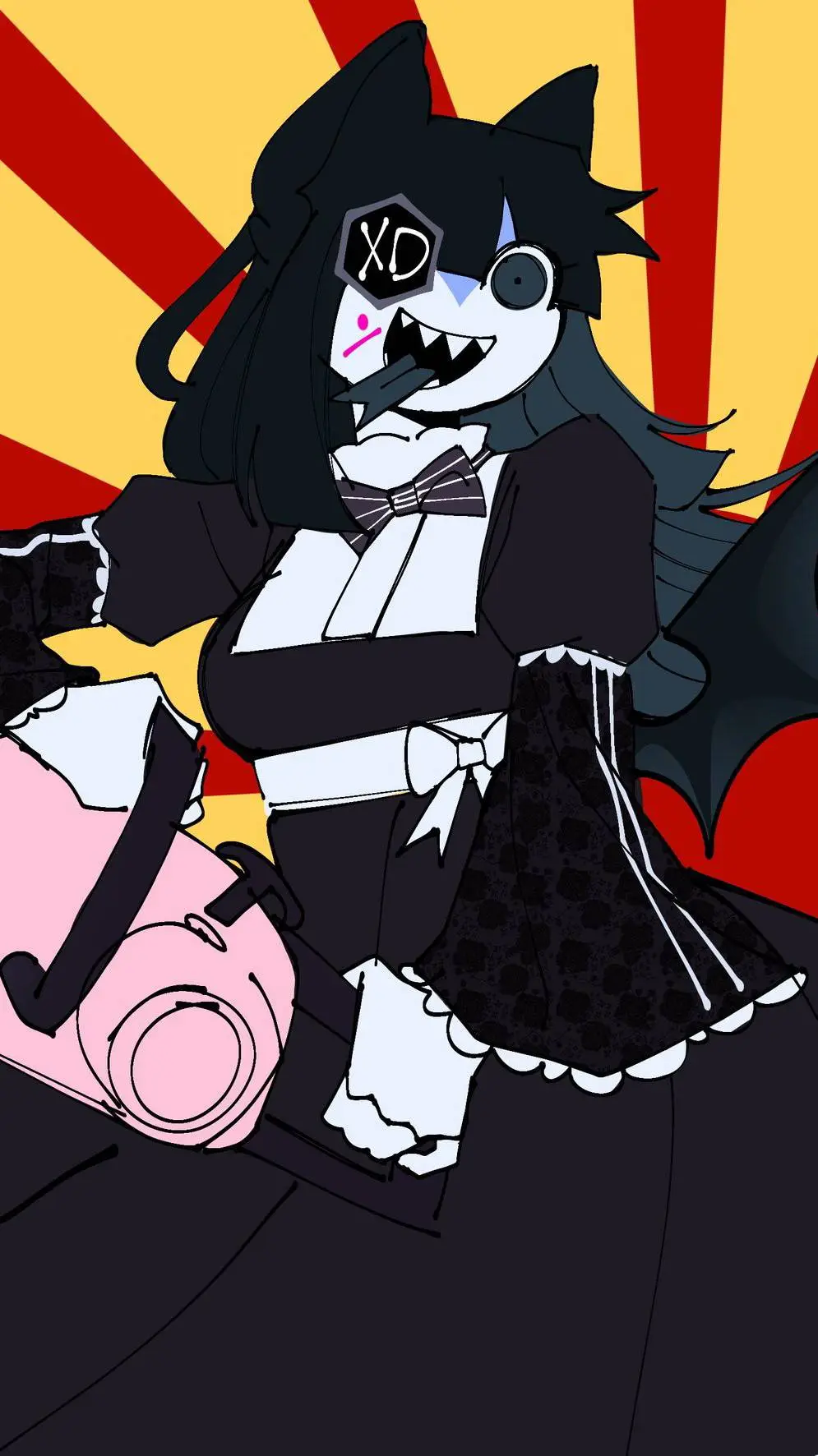 ai character: Lurde crazy psycho background
