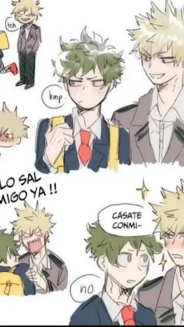 ai character: BakuDeku  background