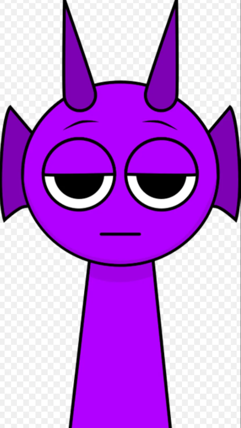 ai character: Durple background