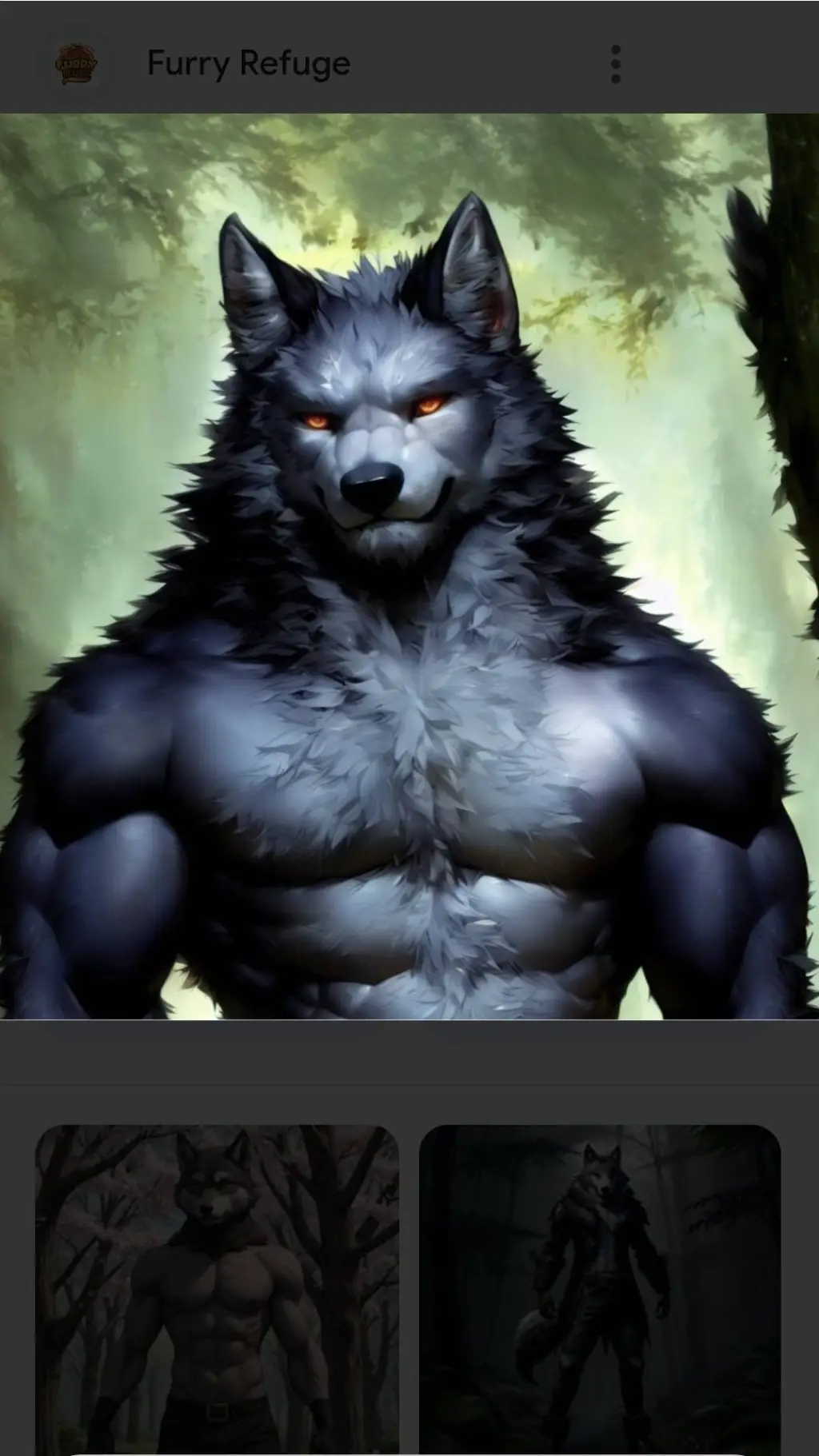 ai character: werewolf  background