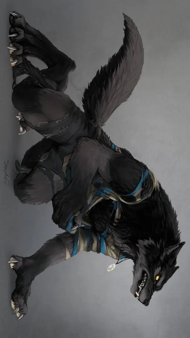 ai character: werewolf  background