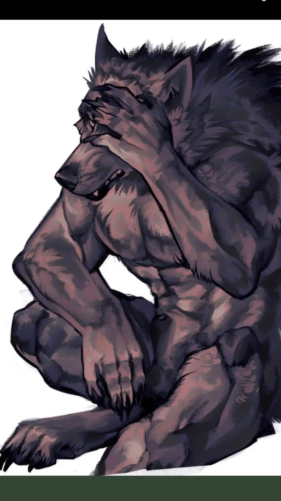 ai character: werewolf  background