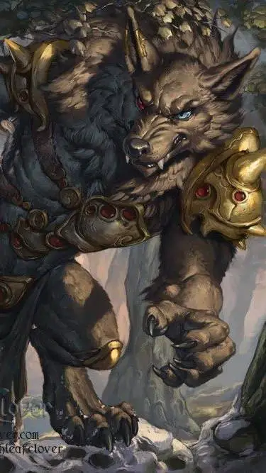 ai character: werewolf  background